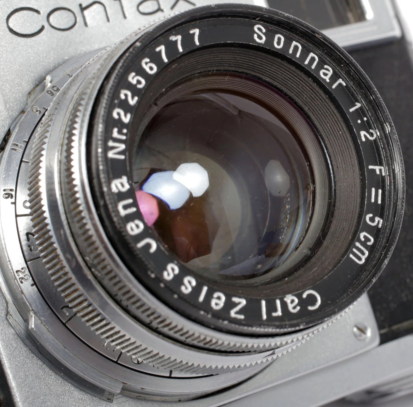 Contax IIIa rangefinder 35mm camera with Sonnar 50mm F2 #1585